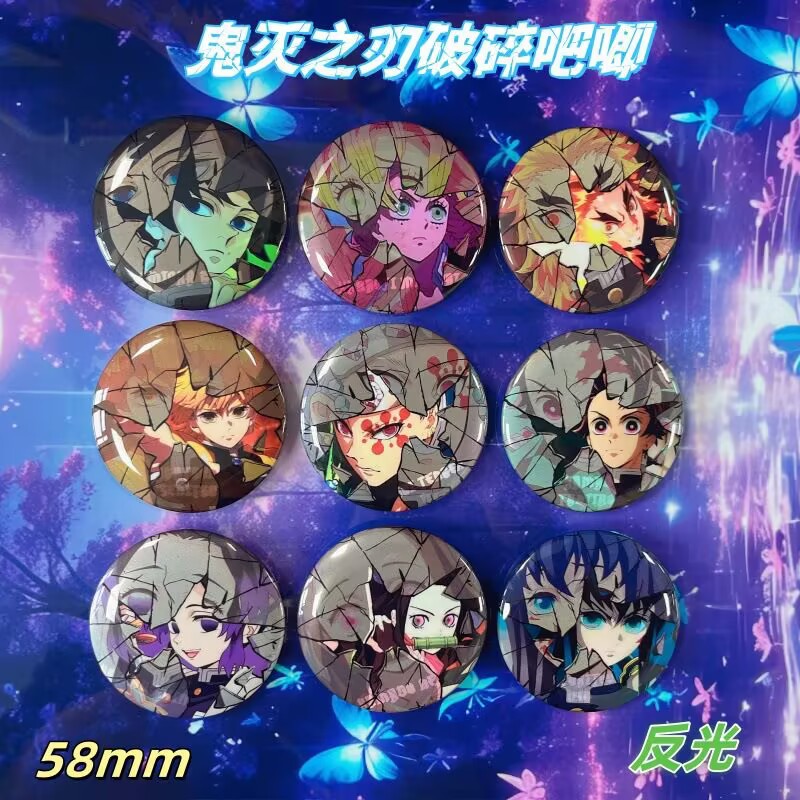Anime Merchandise Demon Slayer - Demon Slayer Gebroken Badge Anime Pins