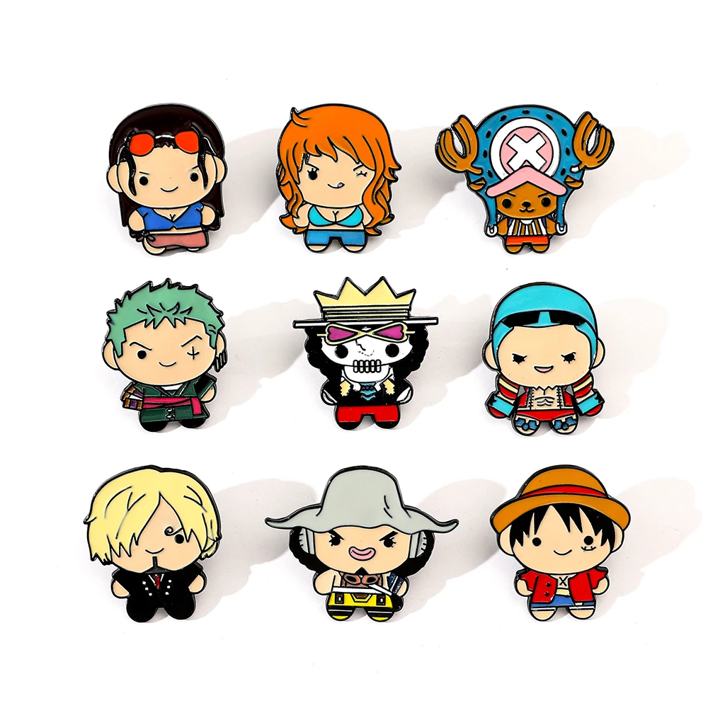 Enamel Pin Set - 9 stuks creatieve cartoon broche anime