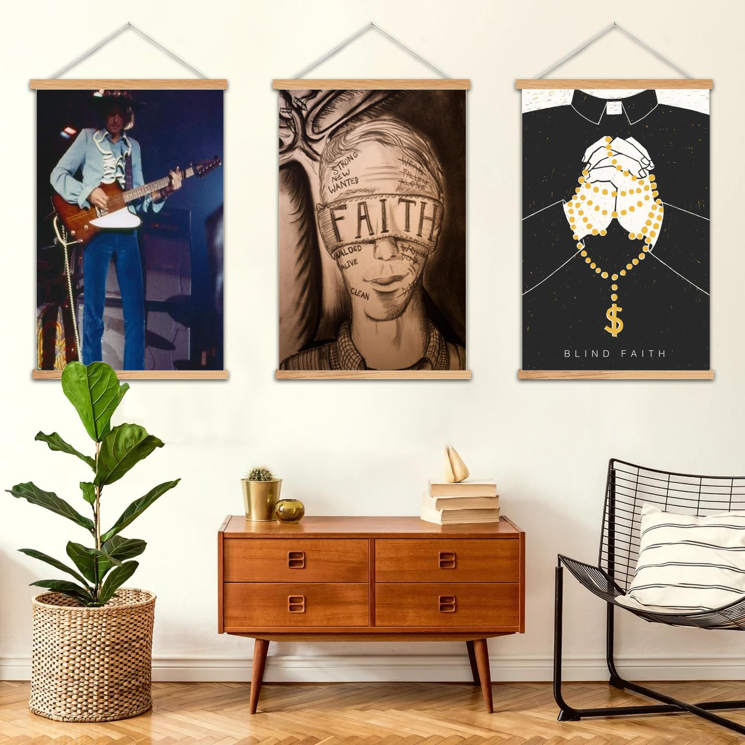 Art Print Framed - Blind Faith ingelijste muurschildering canvas kunst
