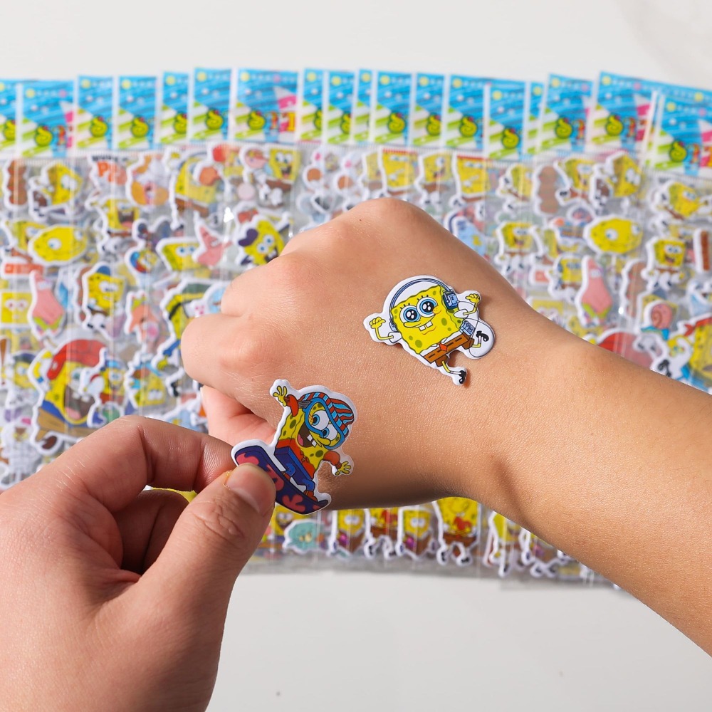 Sticker Sheet Set - 12-pack SpongeBob 3D-stickers - Leuke cartoon-stickerbladen