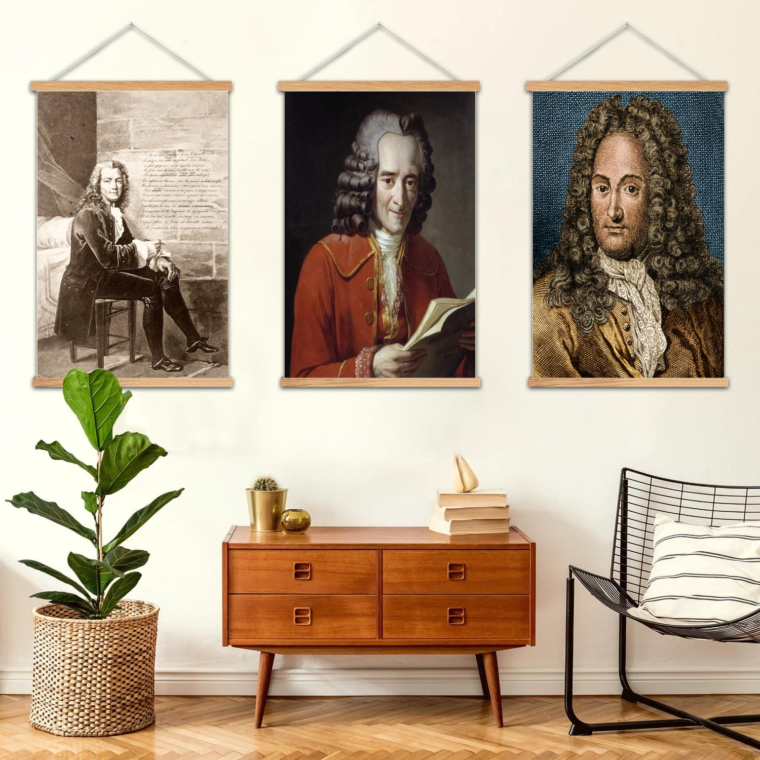 Art Print Framed - Voltaire ingelijste muurschildering canvas kunst poster,