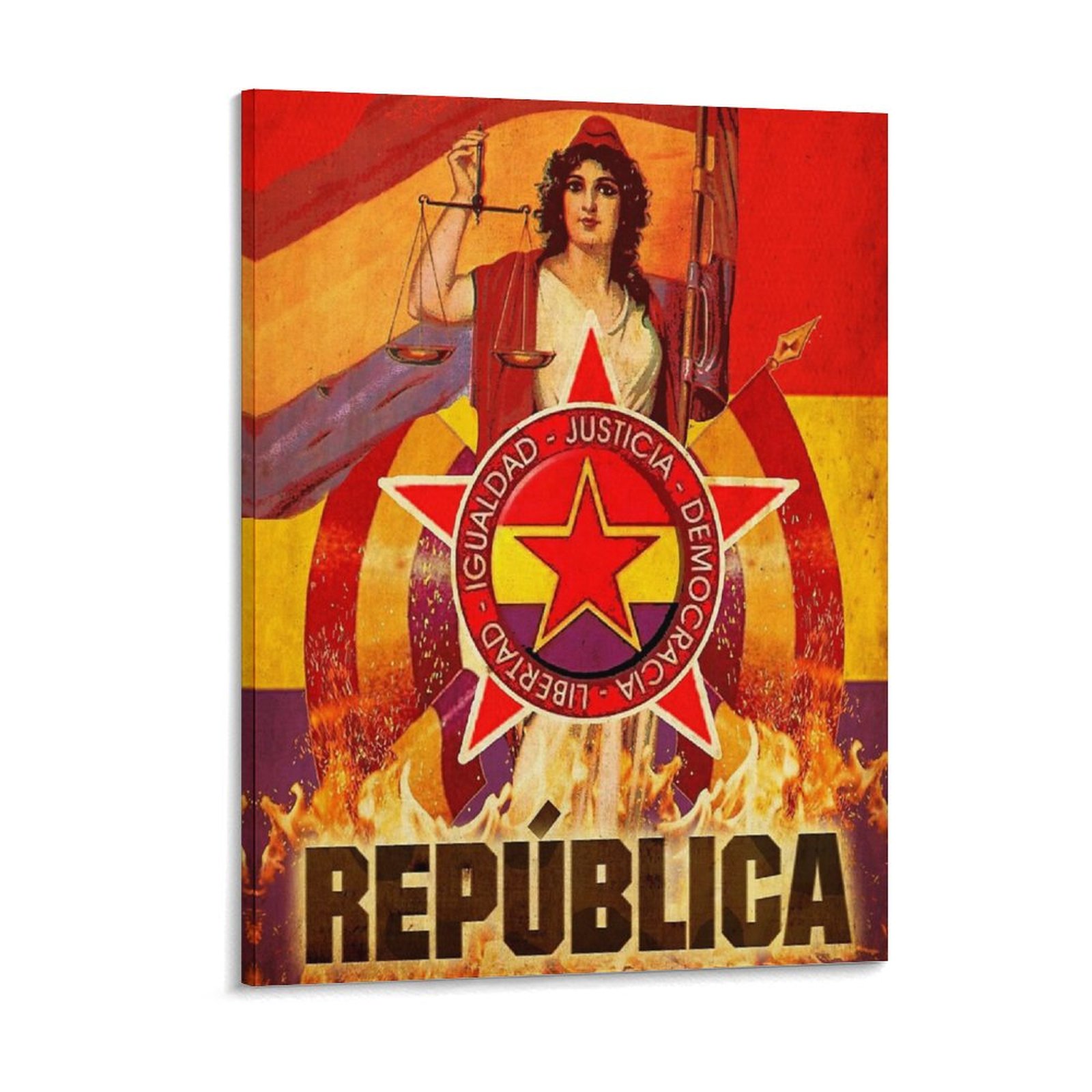 Geen Pasaran Spaanse revolutie - Art Print Framed recensie en prijs