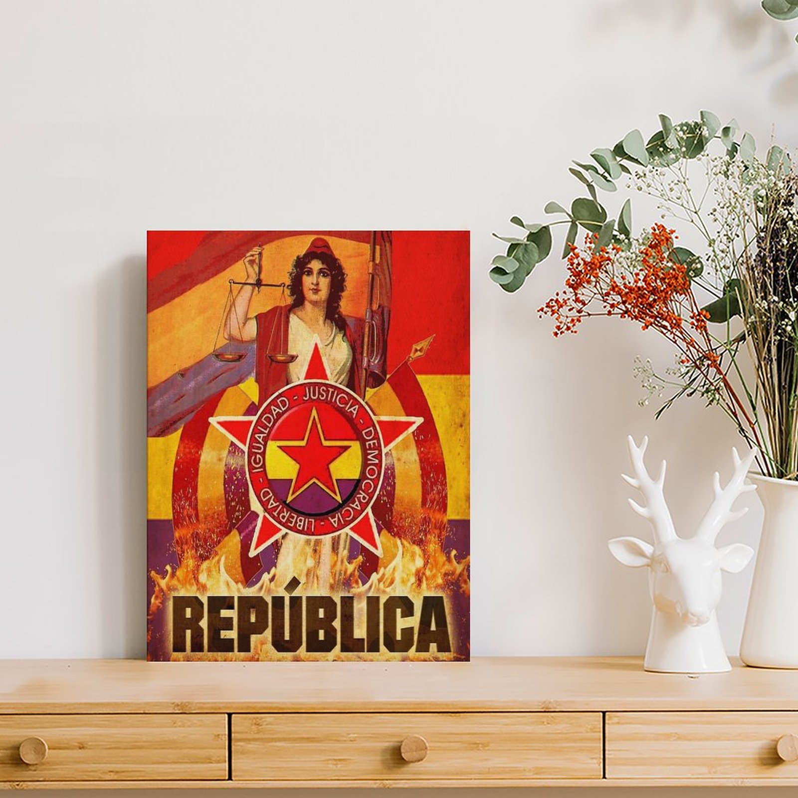 Geen Pasaran Spaanse revolutie - Art Print Framed recensie en prijs