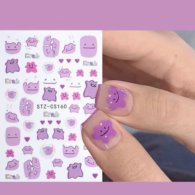 Pokemon Ditto Nail Art Sticker - Anime Merchandise Nepal recensie en prijs