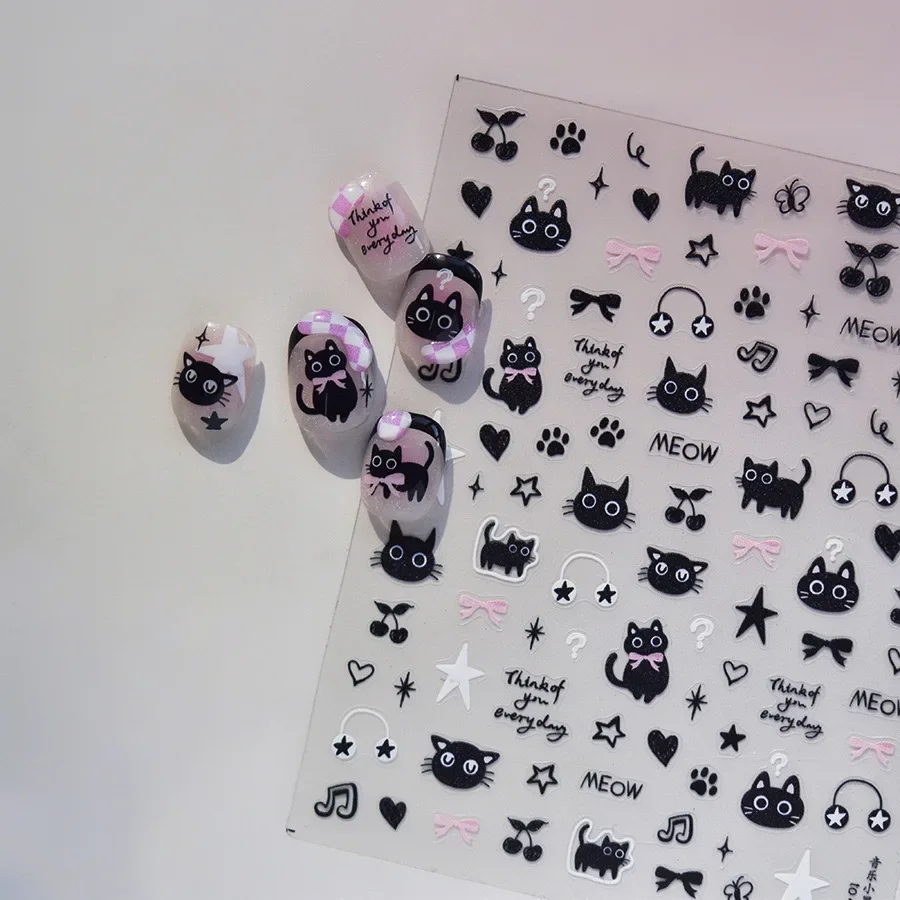 Leuke Zwarte Kat Kitten Nail S - Anime Merchandise Nepal recensie en prijs