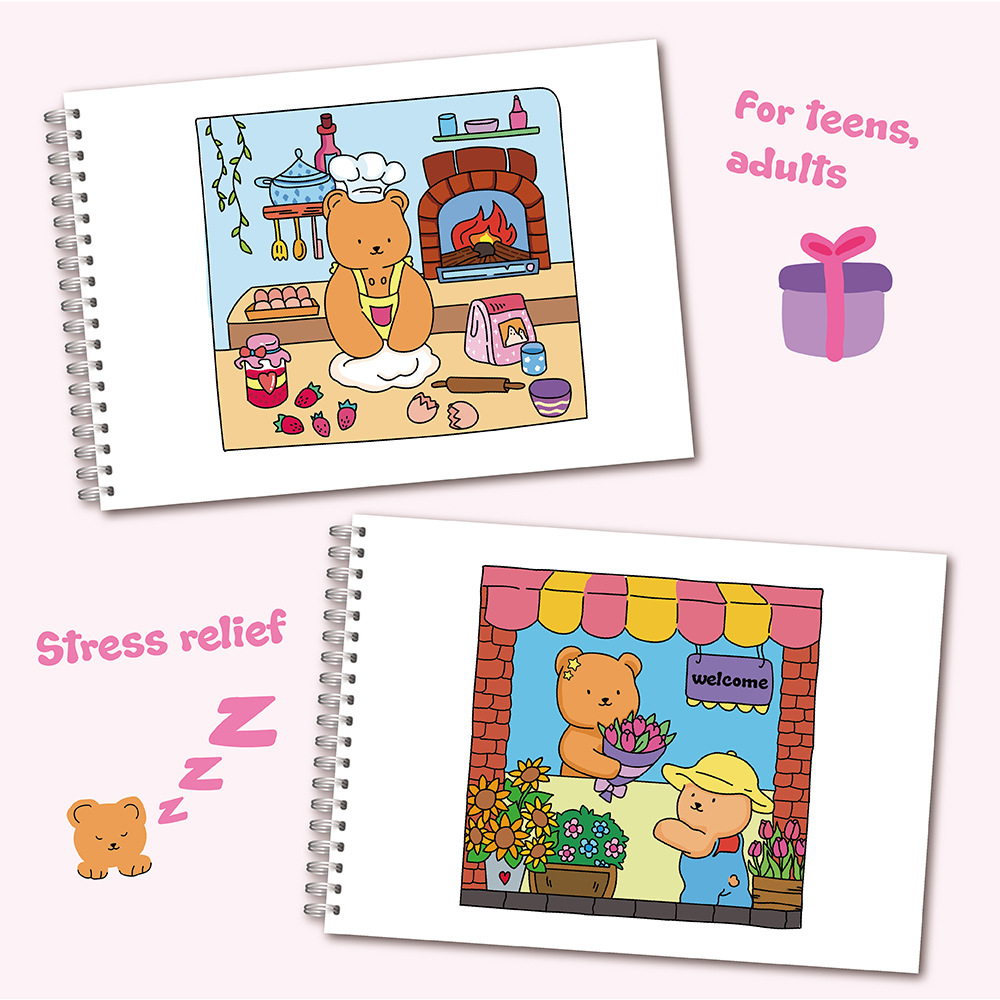 Schattige beer kleurboekset vo - Sticker Sheet Set recensie en prijs
