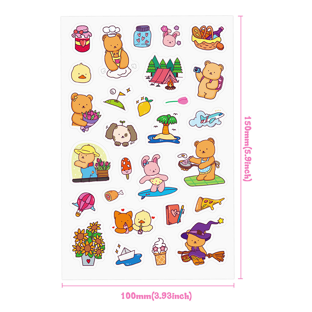 Schattige beer kleurboekset vo - Sticker Sheet Set recensie en prijs