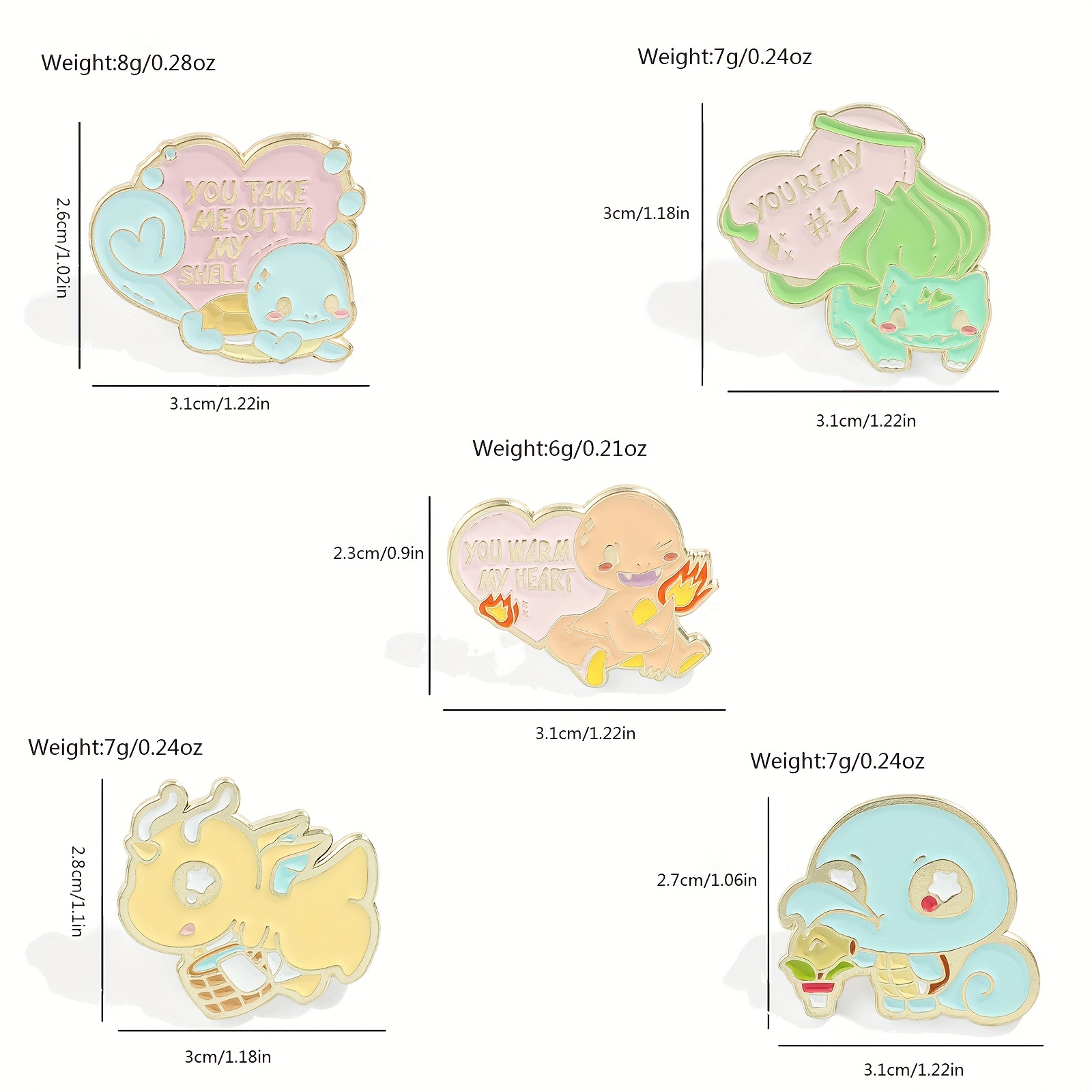 5 Stuks Leuke Anime Broche Per - Enamel Pin Set recensie en prijs