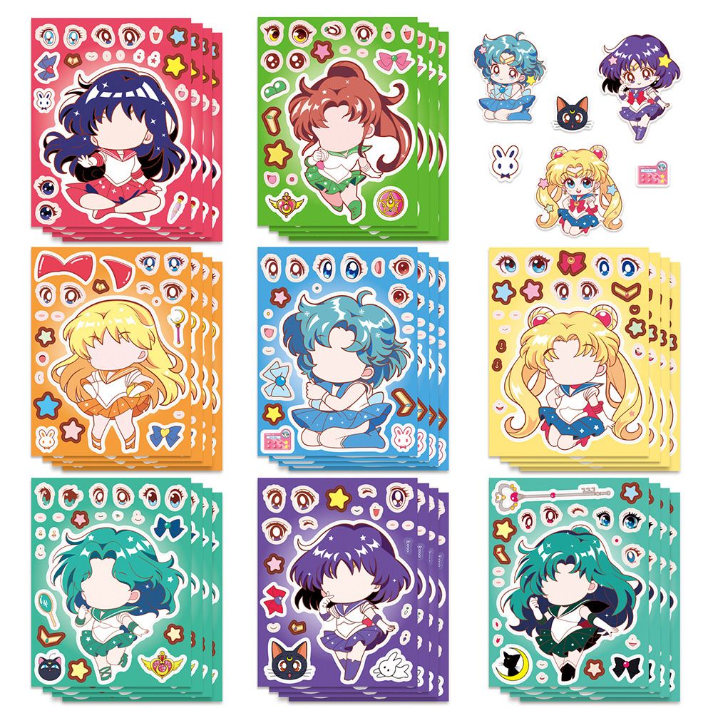 8/16PCS Sailor Moon Face-Chang - Anime Poster Print recensie en prijs