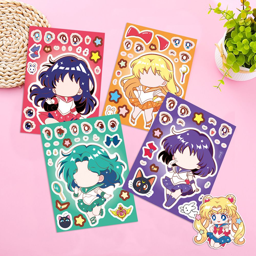 8/16PCS Sailor Moon Face-Chang - Anime Poster Print recensie en prijs