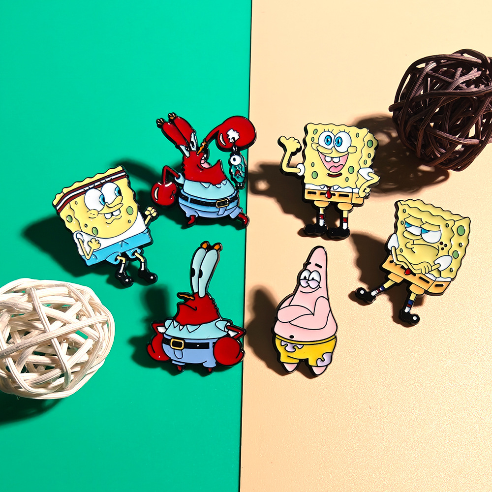 6 Stuks SpongeBob SquarePants  - Enamel Pin Set recensie en prijs