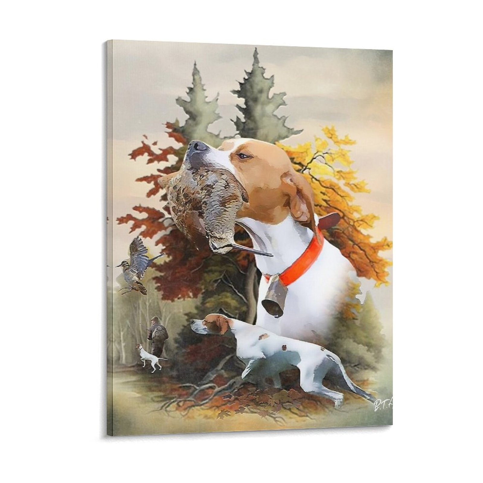 Engelse aanwijzer houthahn jac - Art Print Framed recensie en prijs