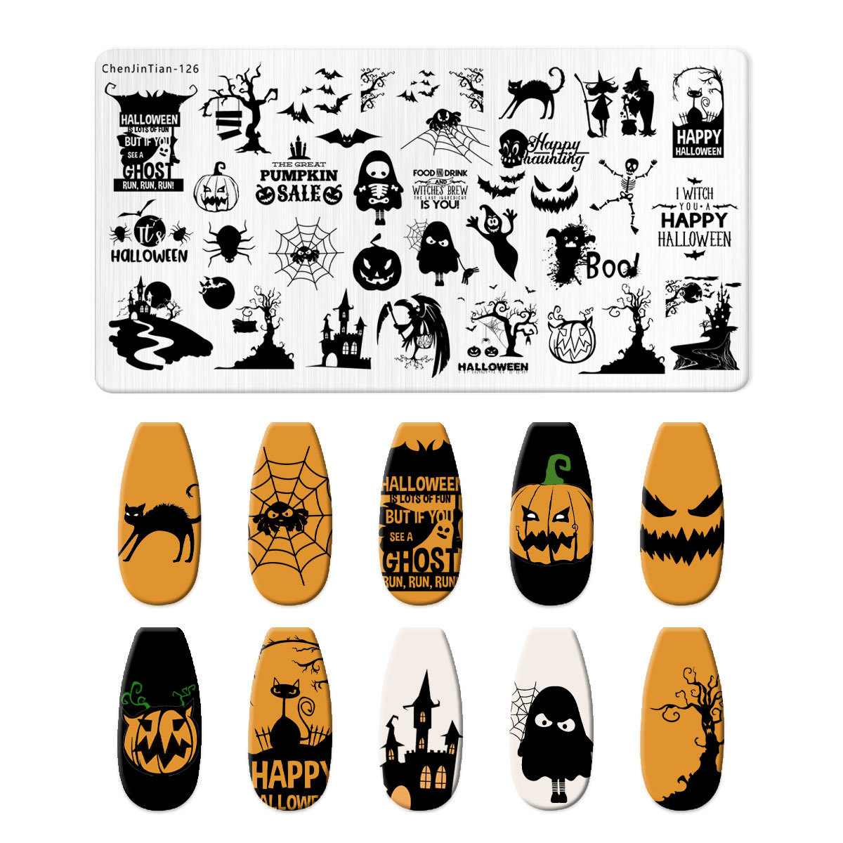 Cartoon Halloween Nail Art Ste - Anime Merchandise Nepal recensie en prijs