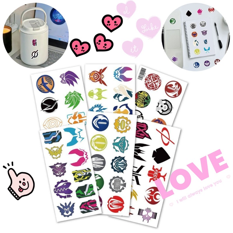60 vellen Kamen Rider logo-sti - Sticker Sheet Set recensie en prijs
