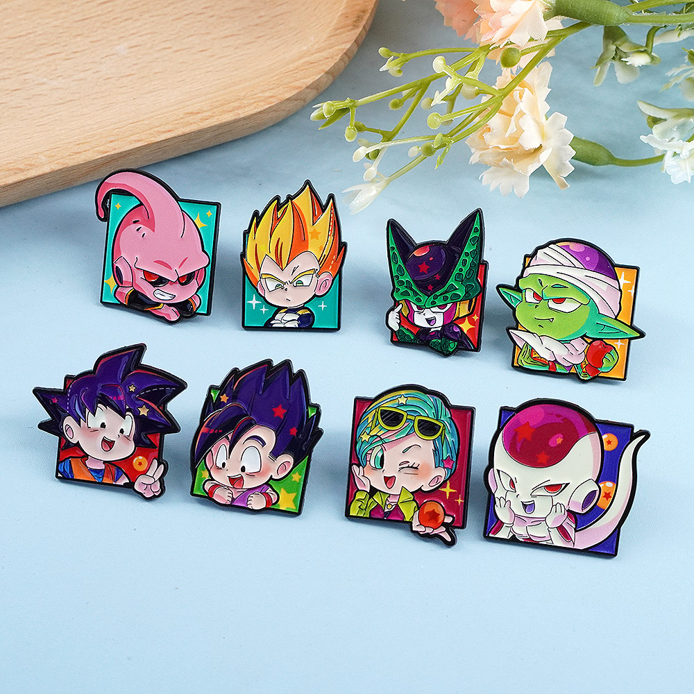 8 stuks Chibi Goku personage e - Enamel Pin Set recensie en prijs