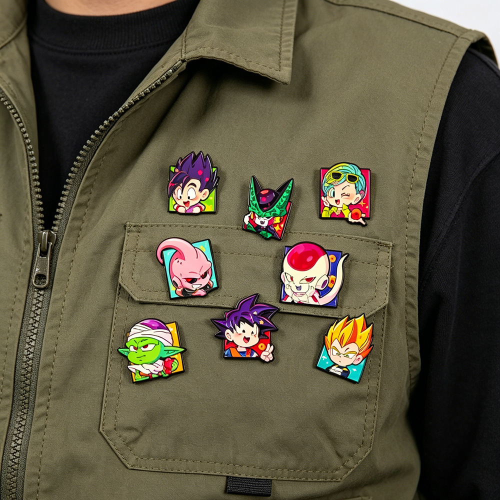 8 stuks Chibi Goku personage e - Enamel Pin Set recensie en prijs